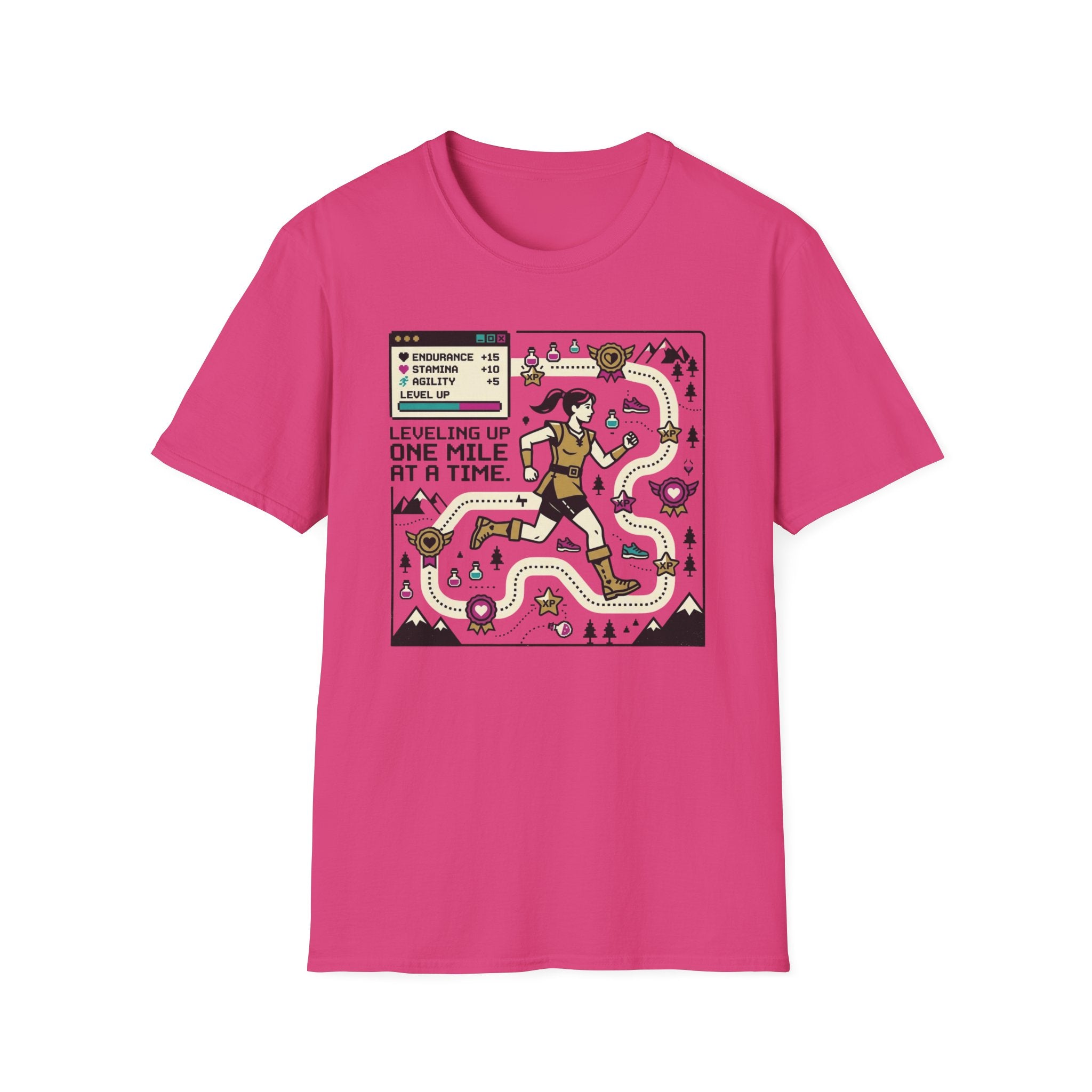 Leveling Up One Mile T-Shirt