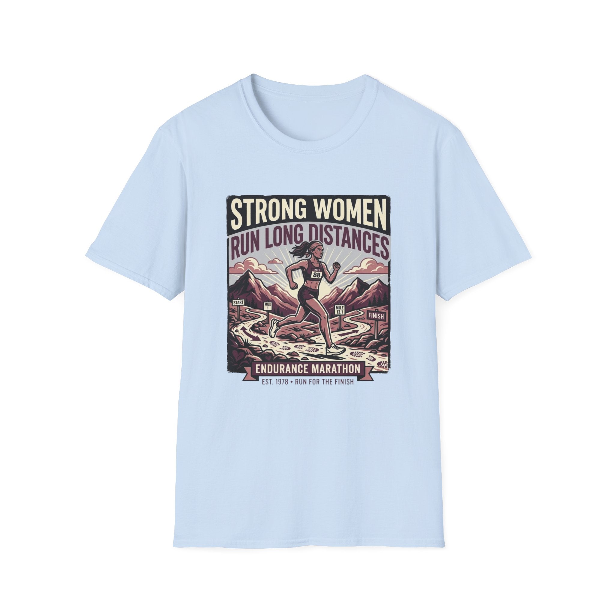 Strong Women Run Long Distances T-Shirt