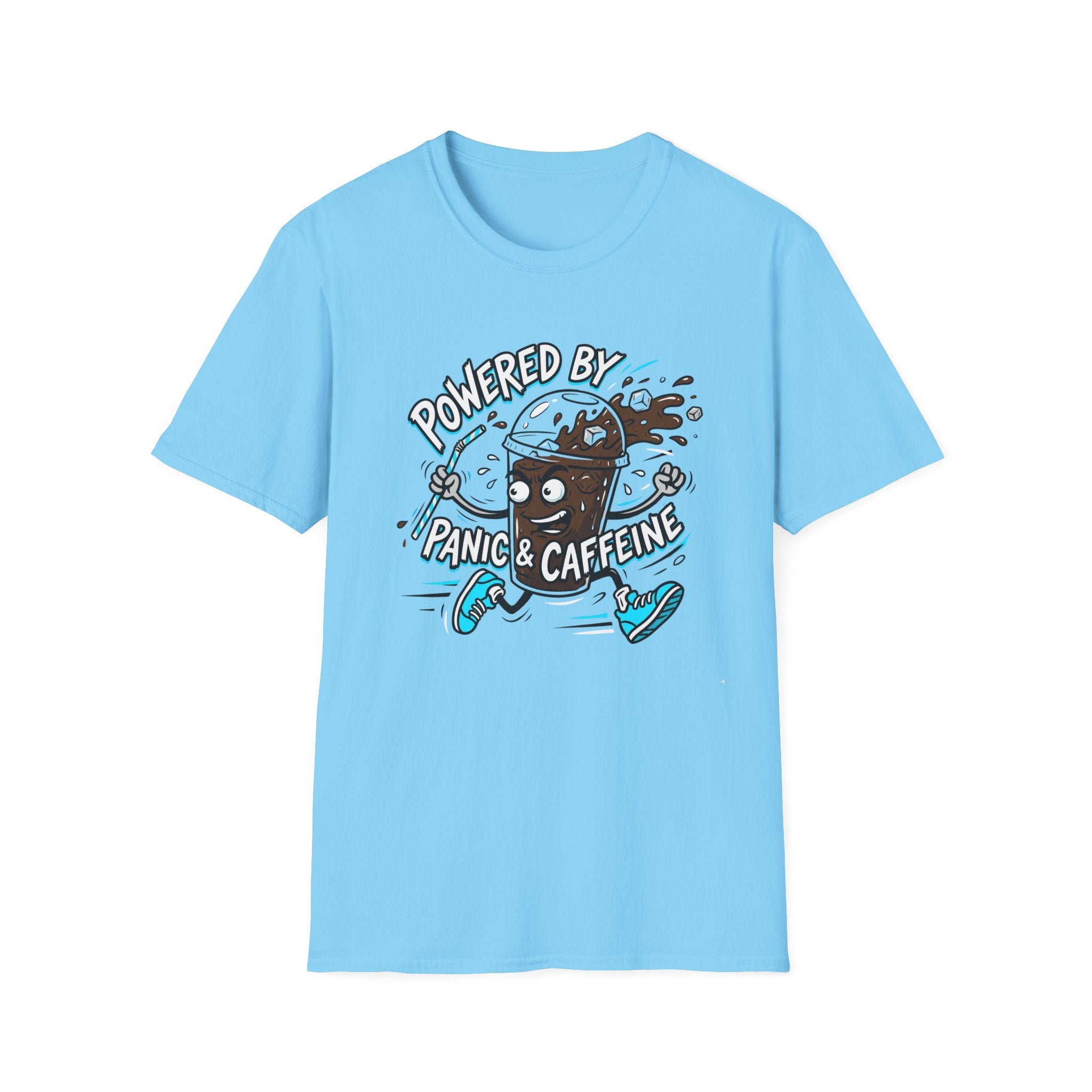Powered By Panic & Caffeine T-Shirt