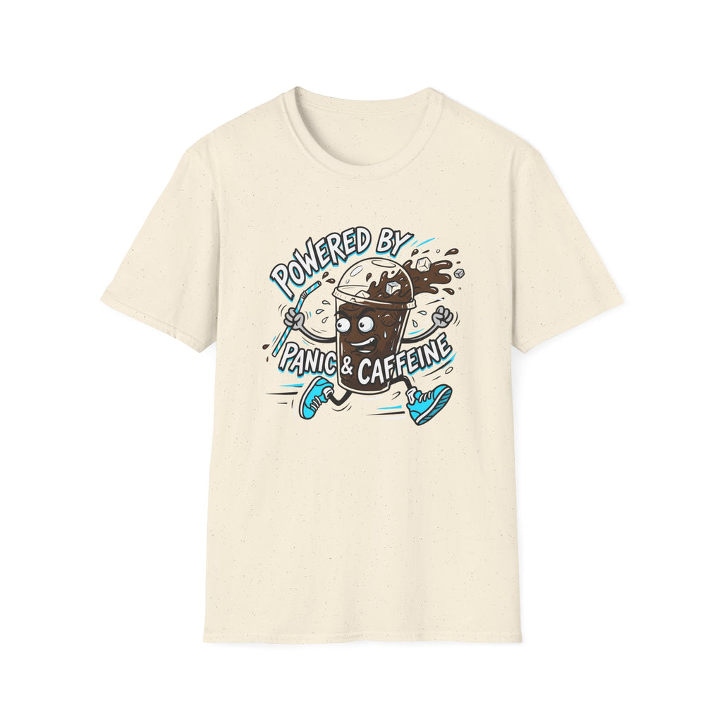 Powered By Panic & Caffeine T-Shirt