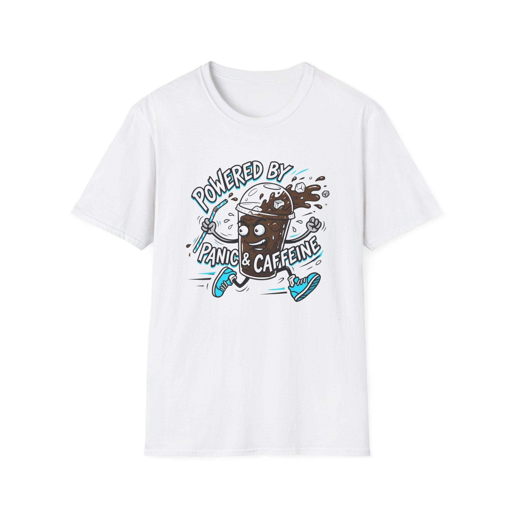 Powered By Panic & Caffeine T-Shirt
