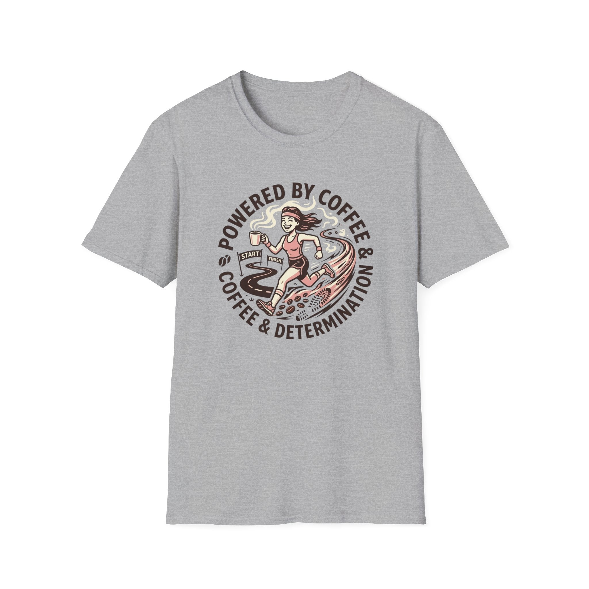 Powered By Coffee Woman Runner T-Shirt