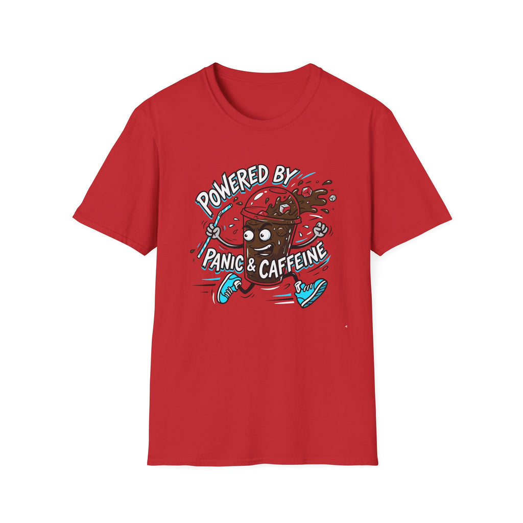 Powered By Panic & Caffeine T-Shirt
