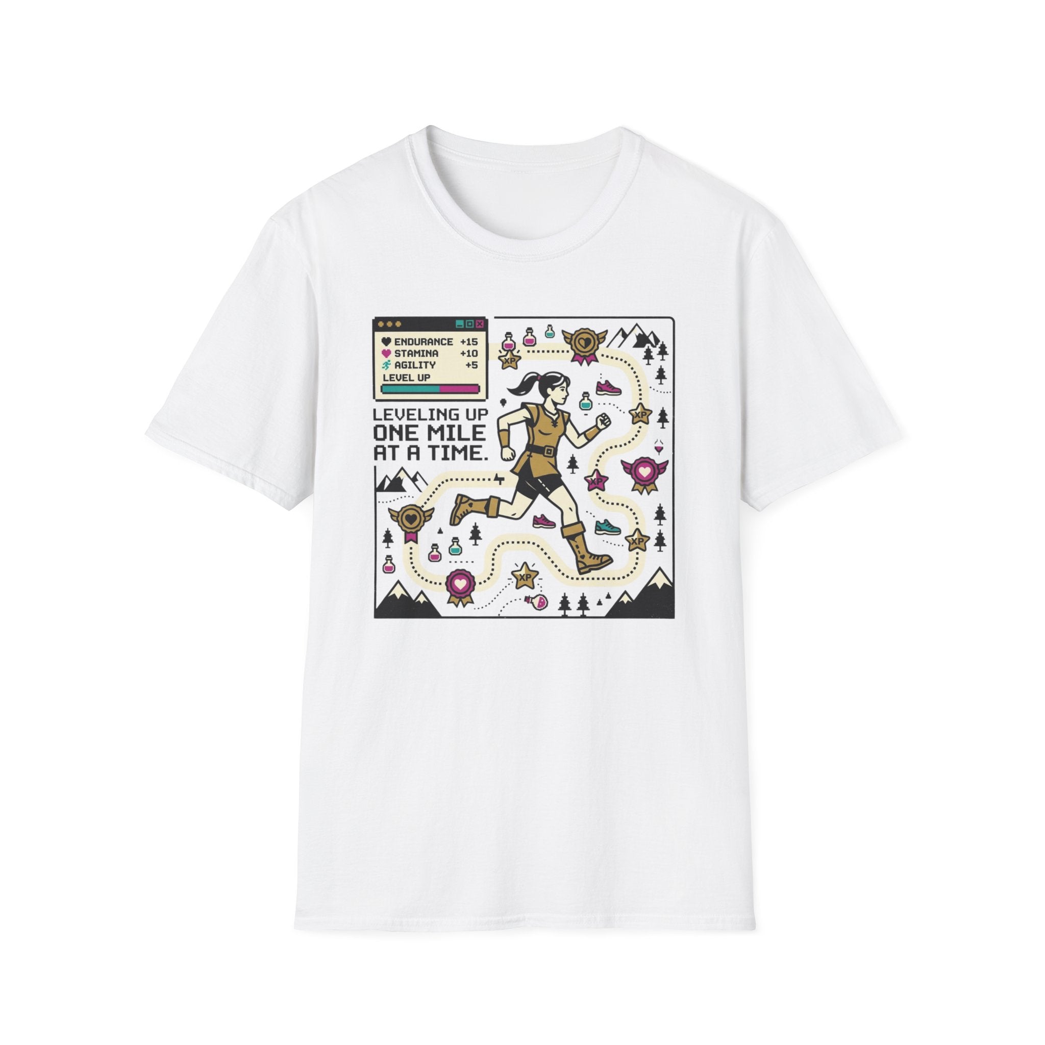 Leveling Up One Mile T-Shirt