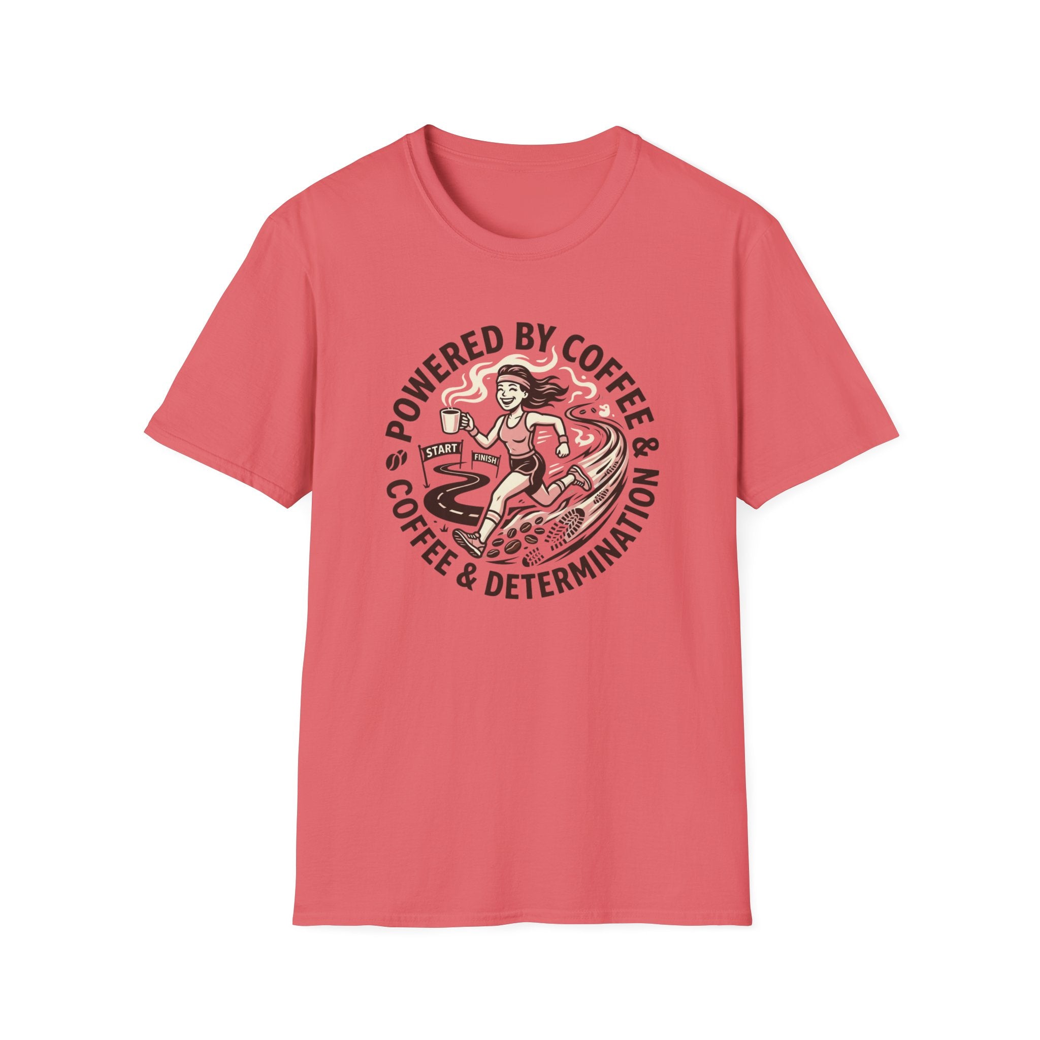 Powered By Coffee Woman Runner T-Shirt