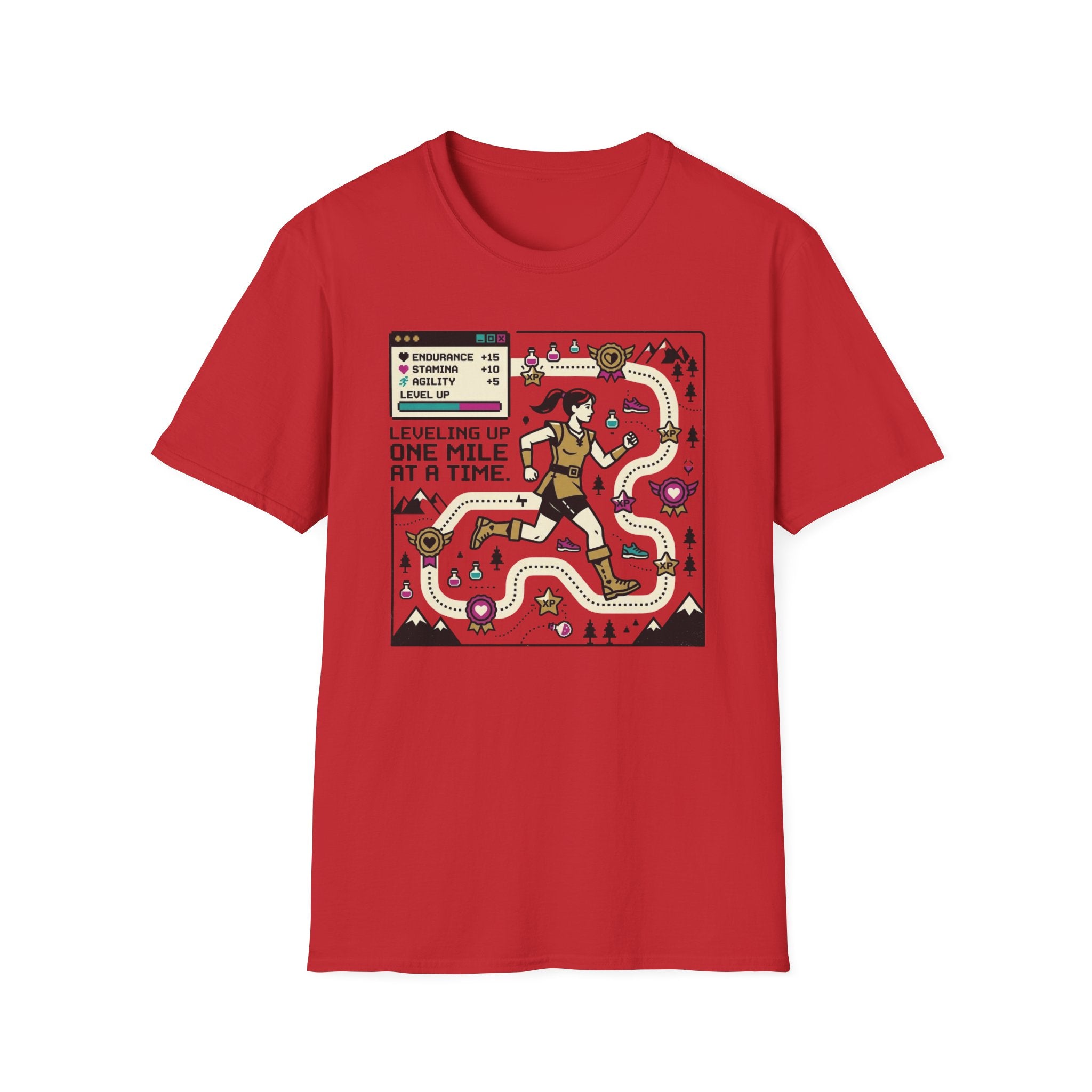 Leveling Up One Mile T-Shirt