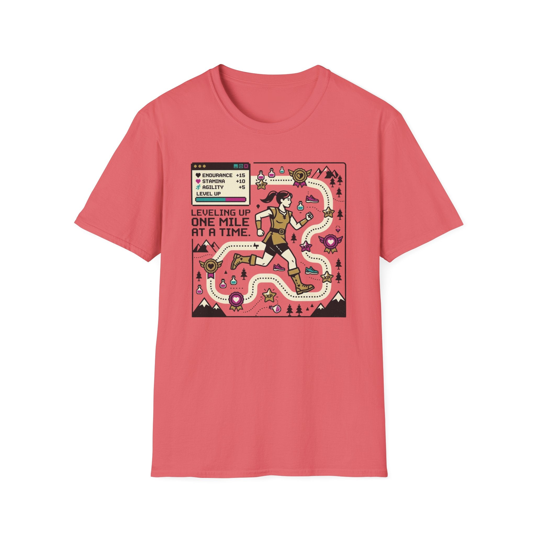 Leveling Up One Mile T-Shirt