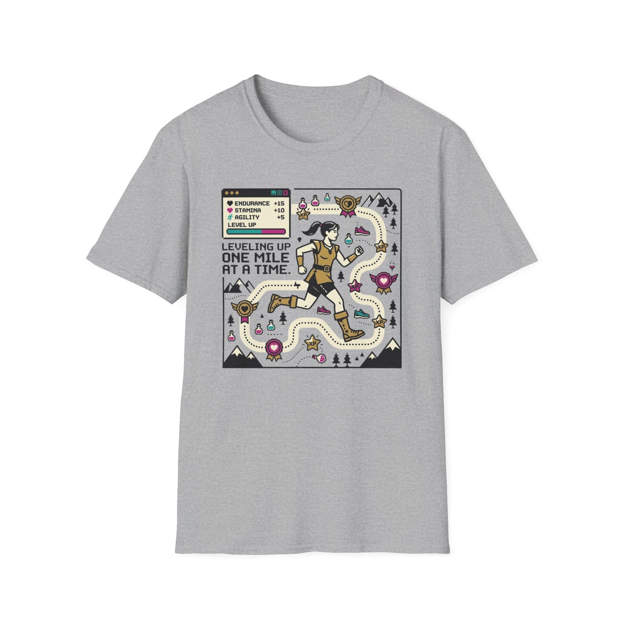 Leveling Up One Mile T-Shirt