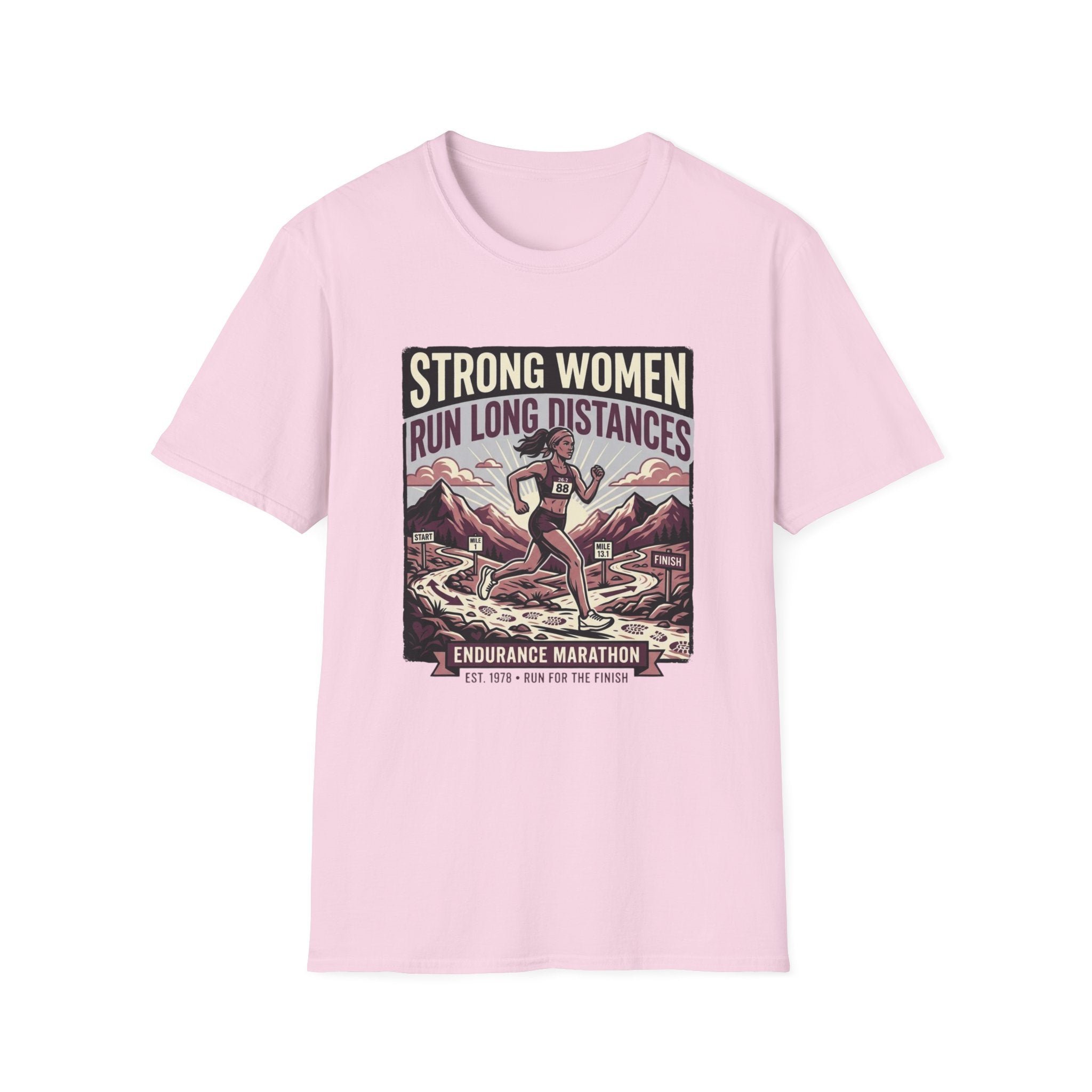 Strong Women Run Long Distances T-Shirt