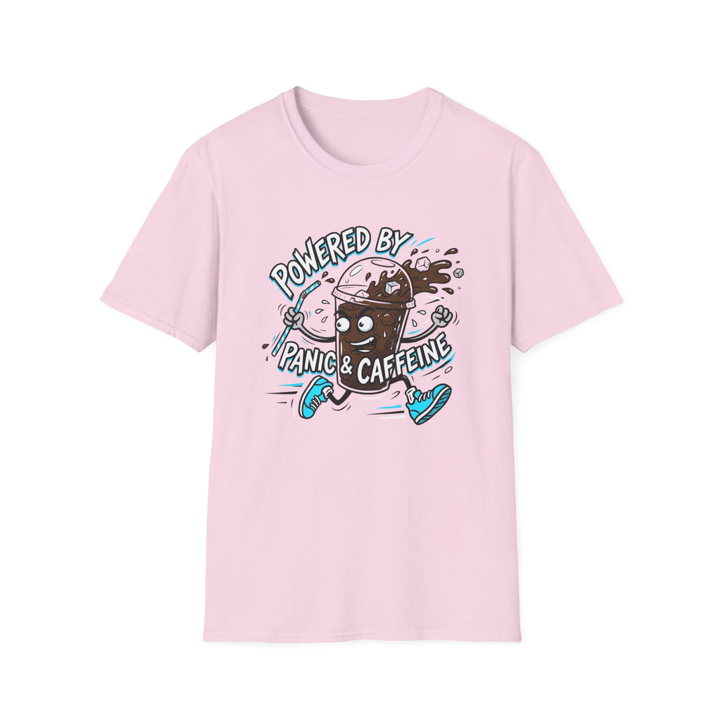 Powered By Panic & Caffeine T-Shirt