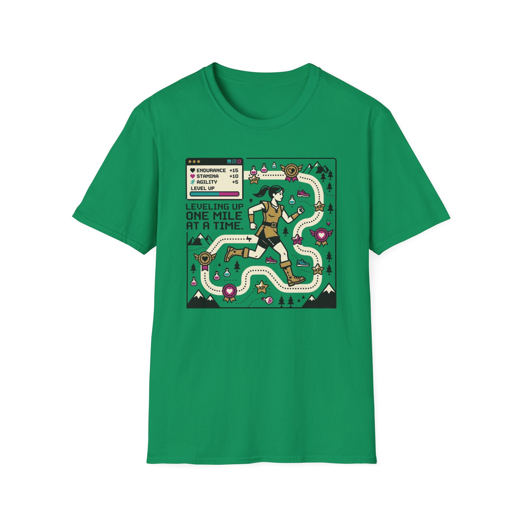 Leveling Up One Mile T-Shirt