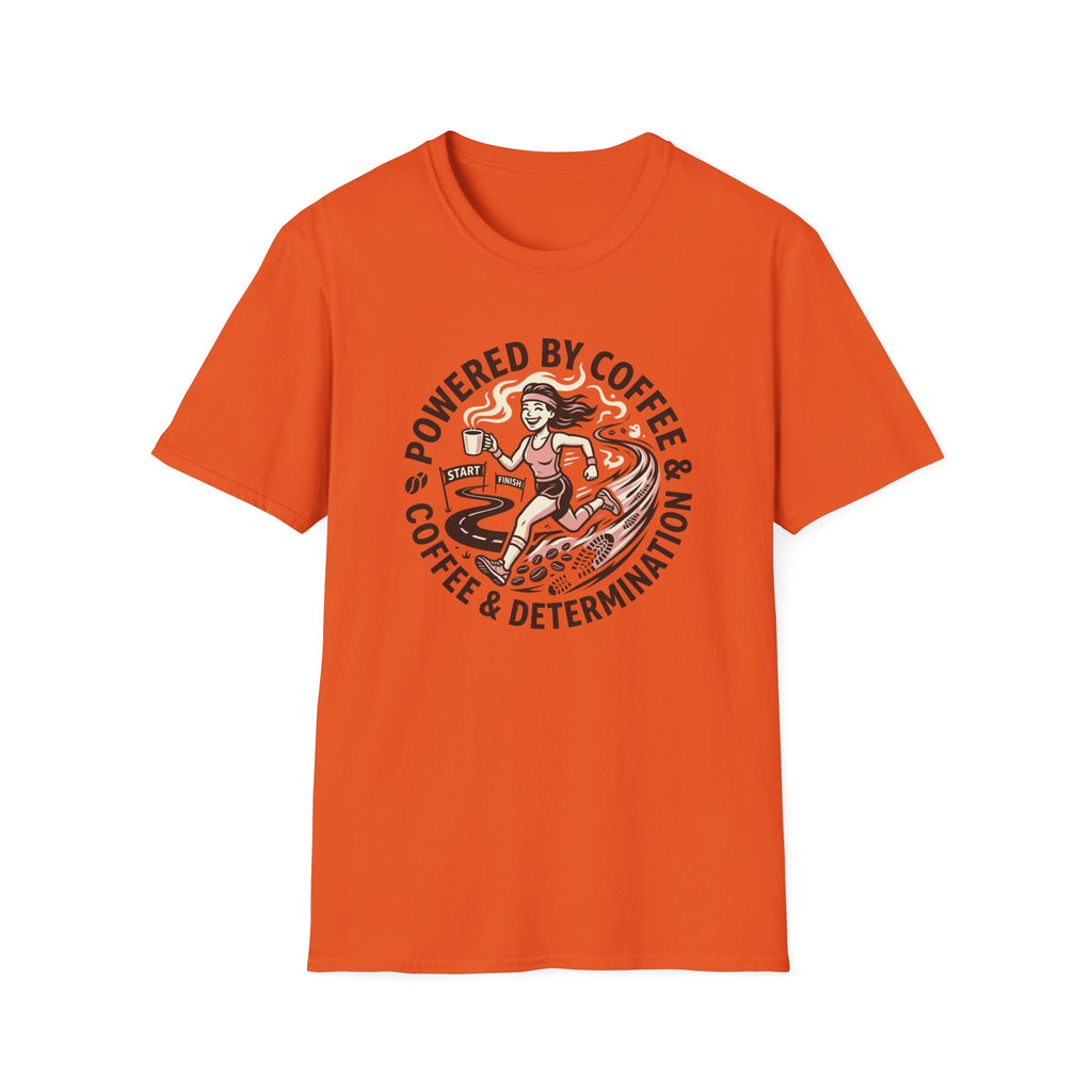 Powered By Coffee Woman Runner T-Shirt